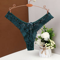 European And American Sexy Lace Mid-waist Thong Ladies Plus Size Shorts