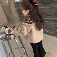 Mori Style Girls' Fleece-lined Coat Baby Girl