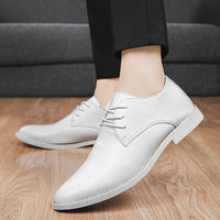 Business Casual Leather Men's 39-46 Size Lace-up Wedding Shoes