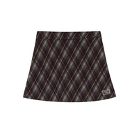 Women's New American Retro College Style Plaid Skirt