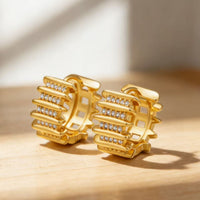 New Stylish Micro-pave Zircon Earrings