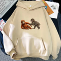 European Size Drop-shoulder Sleeve Casual Sports Hoodie Sweater