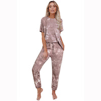 Tie Dye Print One Piece Pajamas Loungewear