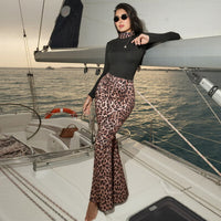 Women's Printed Slim-fit Personalized Leopard-print Skirt With Free Ribbon