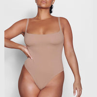 Double-layer High Elastic Fabric Belly Contracting Jumpsuit Sling Corset