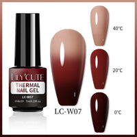 Temperature Change Glitter UV Polish Three-section Color Change
