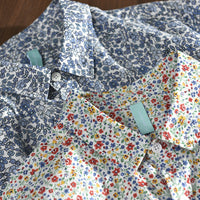 Men's Casual Long-sleeved Floral Linen Shirt Coat