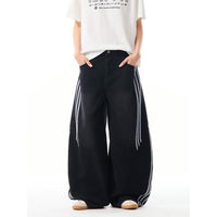 Retro Large Pocket Machete Jeans For Women