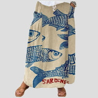 Casual Temperament Commute Floral Stripe Women's Skirt