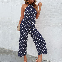 Loose Wide-leg Fashion Polka-dot Jumpsuit