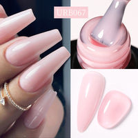 Reinforced Long-lasting No-file Base Coat With Shimmering Glitter Gel Polish