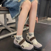 Niche Platform Ballet Sneakers Women Summer Inner Height Increasing All-match Fashion Casual Mary Jane Shoes