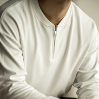 Half Long-sleeve Zipper T-shirt Men's Casual Bottoming Shirt