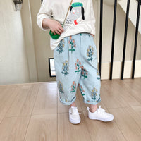 Flower Children's Foreign Style Broken Flower Radish Baby Trousers