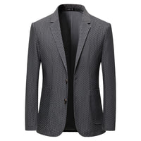 Men's Brocade Ammonia Fabric Plaid Jacquard Suit