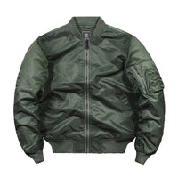 Solid Men's Autumn And Winter Bomber Jacket