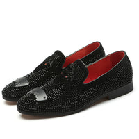 Men's Large Size Black Shoes For Business And Leisure