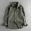 Long Sleeve Shirt Men's High-grade Youth Pocket Shirt