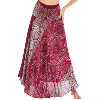Casual Half-length Beach Vacation Two-way Large Swing Skirt