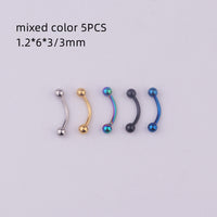 316L Medical Stainless Steel Spherical Eyebrow Nail Eyebrow Ring