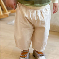 Spring And Autumn Baby Japanese Style All-matching Baby Color Ankle-tied Slacks Loose