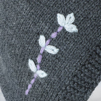 Hand-embroidered Knitted Windproof Earflap Hat