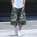 American Style Retro Workwear High Street Pu Shuai Camouflage Shorts