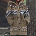3D Printed Autumn Winter Coat Thickened Hooded Cardigan Sweater