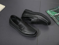 New Ultra-soft Men's Driving Casual Leather Korean Retro Slip-on Business Shoes