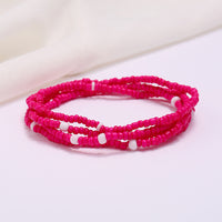 Women's Colorful Beaded Elastic Waist Chain