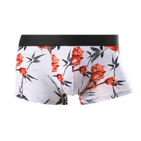 Printed Elastic Tight Sexy Ice Silk Men's Boxers