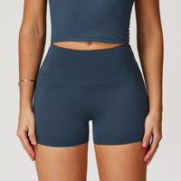 Women's High Top Sports Brushed Tight Yoga Shorts