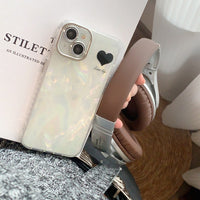 Simple Shell Grain Heart Mobile Phone Shell