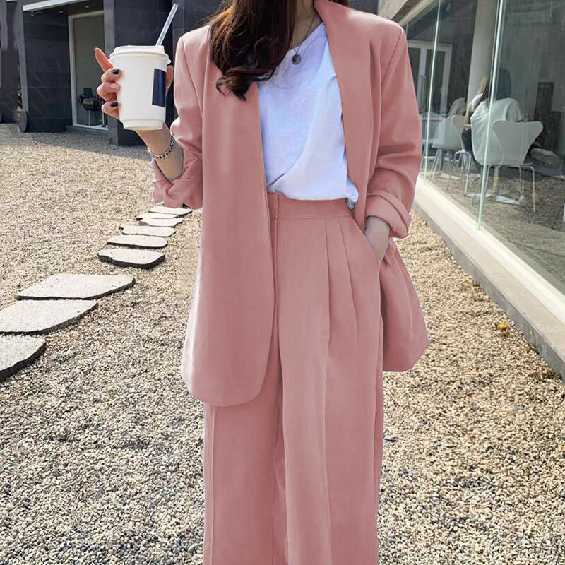 Women's Wide-leg Pants Suit