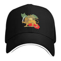 Washed Cotton Printed Hat Distressed