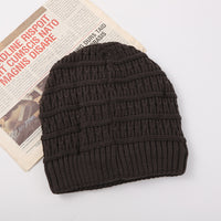 Jacquard Striped Men's Knitted Warm Wool Hat