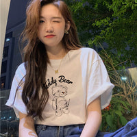 Short-sleeved Women's Clothing Ins Fashion Printing Fashion All-matching