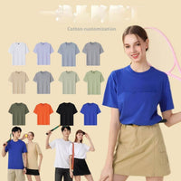 Cotton Round Neck Short Sleeve T-shirt