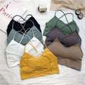 Backless Slim Fit And Thin Inner Outer Wear Short Small Camisole Top Women's Crossover Underwear