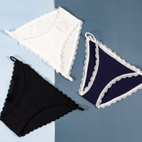 Lace Temptation Sexy Low Waist Thin Strap Girly Panties