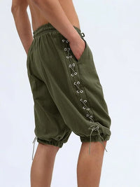 Men's Fashion Individual Casual Strap Skinny Pants