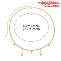 Simple Star Pendant Body Chain All Match