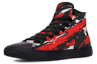 Printed Couple High Top Canvas Shoes