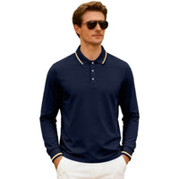 Mens Casual Jacquard Polo Shirtquick-drying Breathable