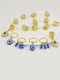 Personalized Metal Devil's Eye Dirty Hair Buckle Exotic Style Hip Hop Braided African Twist Braid