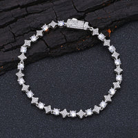 Mens 6mm Star Zircon Tennis Bracelet