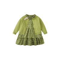 Girls' Two-piece Dress Long Sleeve Knitwear Dress