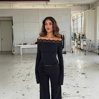 Sexy Off-shoulder Fitted Top For Women