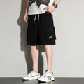 Ice Silk Workwear Shorts Men's Summer Casual Cropped Trousers Loose-Fitting