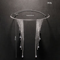 Women's Rhinestone Tassel Adjustable Face Accessories